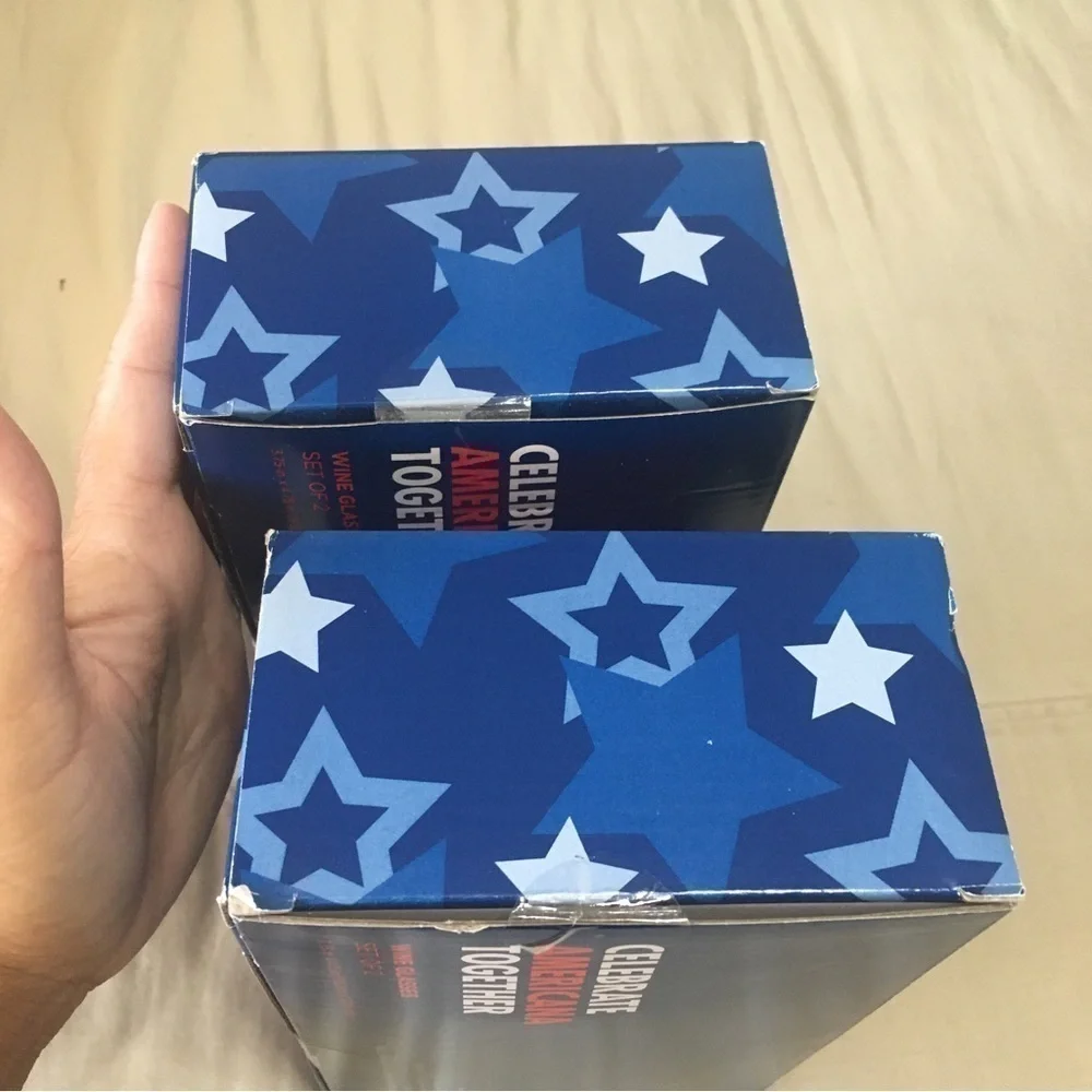 Celebrate Together™ Americana 2-pc. Stars Stemless Wine Glass Set - 2 sets